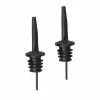 Flaskepropper>2-pack hældning dryp tørt flaske pip dosering rør i metal matte sort