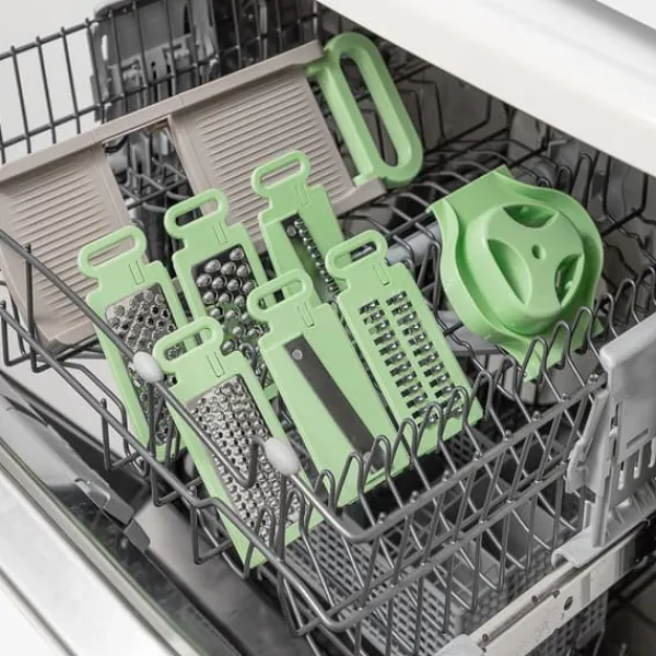 Pack Spiral Rivejern og 6-i-1 sammenfoldelig mandolin rivejern InnovaGoods