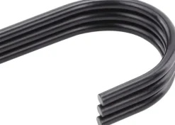 20-pak 10 cm sorte S-kroge til ophængning af tunge jeans, stegepander, tøj, tasker og håndklæder Best