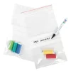 Madopbevaringsposer>100-Pak - 6x8cm Ziplock / Lynlåsposer Skrivefelt / Zip Lock