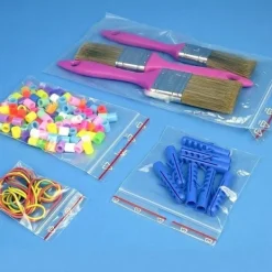Madopbevaringsposer>100-Pak - 6x8cm Ziplock / Lynlåsposer Skrivefelt / Zip Lock