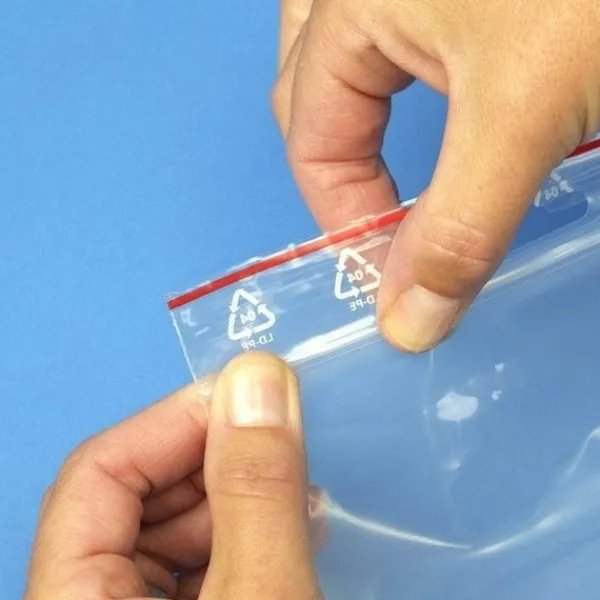 Madopbevaringsposer>100-Pak - 6x8cm Ziplock / Lynlåsposer Skrivefelt / Zip Lock