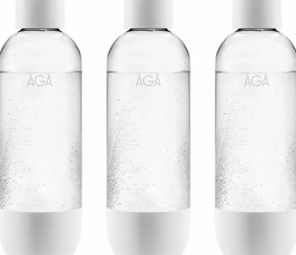 Sodavandsmaskiner>3-pak AGA AQVIA PET-flaske, 1L (hvid)