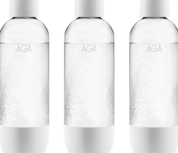 Sodavandsmaskiner>3-pak AGA AQVIA PET-flaske, 1L (hvid)