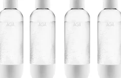 Sodavandsmaskiner>4-pak AGA AQVIA PET-flaske, 1L (hvid)