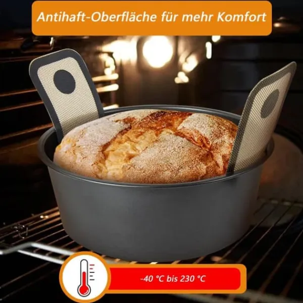 2-pak ekstra tykke ovnmåtter 0,7 mm med langt håndtag – holdbare bagemåtter til ovn, mikroovn, airfryer osv. Clearance