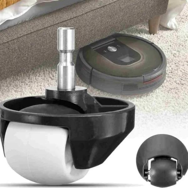 2-pak forhjul til iRobot Roomba 500/600/700/880/980 Sort Hot