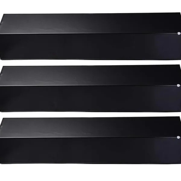 3-pak grillvarmeplader - Sort, kompatibel med Brinkmann, Uniflame, Charmglow og flere modeller Outlet