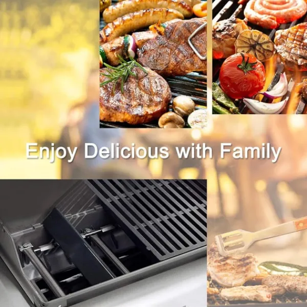 Griller>3-pak grillvarmeplader til Weber Spirit 200-serien - Sort