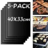5-Pak Non Stick Grillmåtte Ovnmåtte & Bagemåtte 40x33cm Clearance