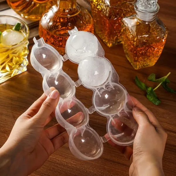 Isforme>2-pakke ISK-form til isbolde runde isbiter Ice Cube Formulerer plastik