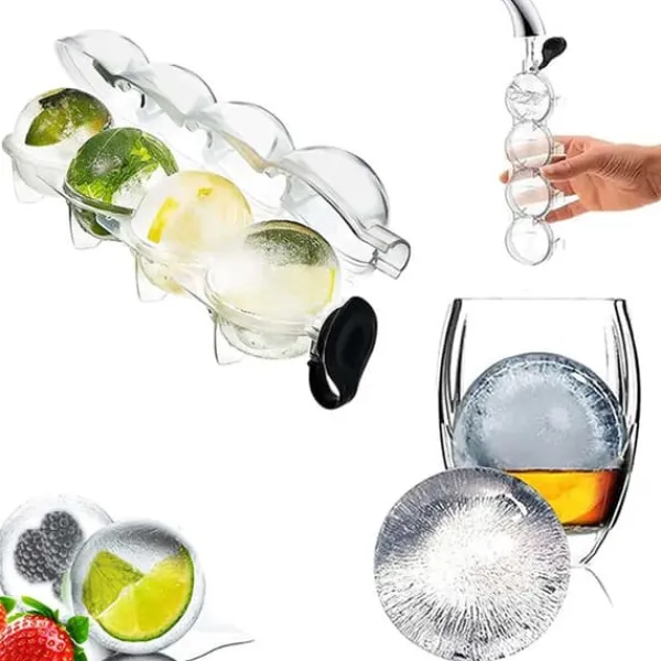Isforme>2-pakke ISK-form til isbolde runde isbiter Ice Cube Formulerer plastik