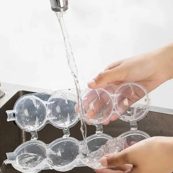 Isforme>2-pakke ISK-form til isbolde runde isbiter Ice Cube Formulerer plastik