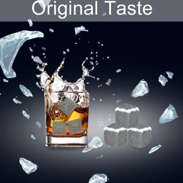 Whiskysten>Pakke med 9 stk. Whisky Chilling Stone isterninger Drikkevarer Vin Øl Køler Barudstyrsterninger Gavesæt