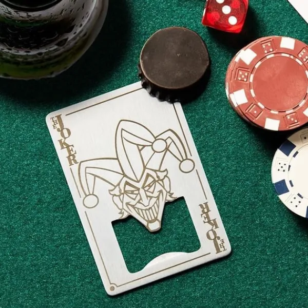 Cocktailshakers & Drinkudstyr>Paladone Flaskeåbner til Joker-spillekort