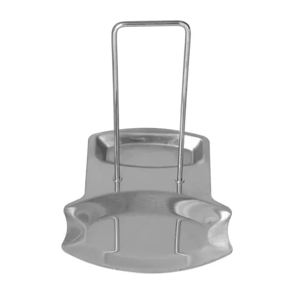 Skeholder>Pandeksel i rustfrit stål Stativ Panlåg Opbevaring Hylde Organizer Skestøtte med afløbsbakke
