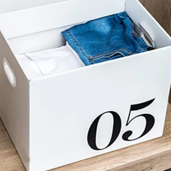 Pap Opbevaringskasse Stor Kapacitet Opbevaring Organizer Box Bølgepapir Flyttekasse til sovesal Legetøj No.5 Box Best