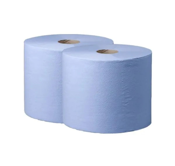 Papirhåndklæde blå Comfort/ 2-lags/h eq 23 cm/2x350m CR1, Satino Sale