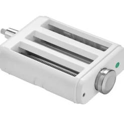 Pasta-tilbehør til KitchenAid, 3-i-1 rustfrit stål sæt med pastarulle, spaghetti og fettuccine cutter. Justerbar tykkelse. Online