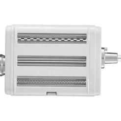 Pasta-tilbehør til KitchenAid, 3-i-1 rustfrit stål sæt med pastarulle, spaghetti og fettuccine cutter. Justerbar tykkelse. Online