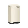 Pedalspand med inderspand, cremehvid, 34,5 x 27,5 x 61,5 cm Online