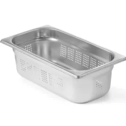 Dørslag & Sier>Perforeret GN beholder, rustfrit stål GN1/3 325x176mm, højde 150mm - Hendi 802519