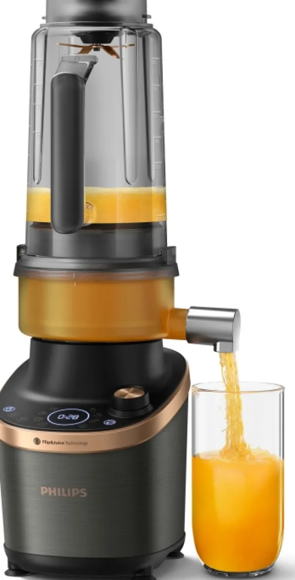 Philips Juicepresser - Nyd Friskpresset Juice Derhjemme>Flip&Juice HR3770/00 mixer with juicer