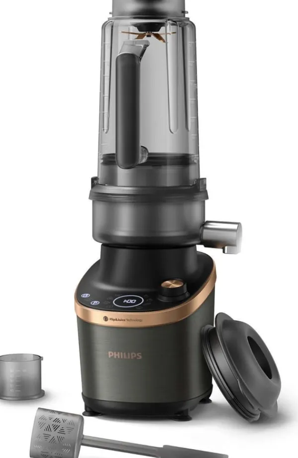 Philips Juicepresser - Nyd Friskpresset Juice Derhjemme>Flip&Juice HR3770/00 mixer with juicer