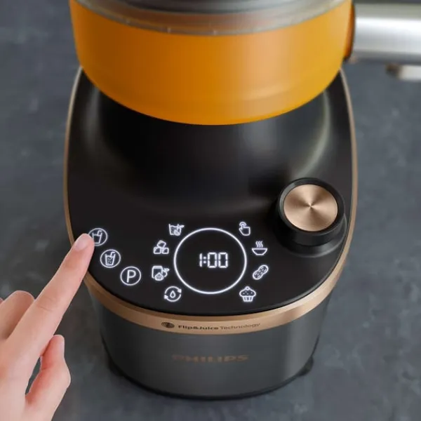Philips Juicepresser - Nyd Friskpresset Juice Derhjemme>Flip&Juice HR3770/00 mixer with juicer