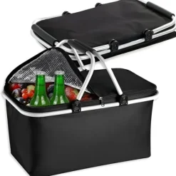 Beholdere Til Mad & Drikkevarer>PICNIC KURV FOLDBAR TERMISKE TURIST INDKØBSKURV ISOLERET PICNIC KURV FOLDBAR TERMISKE TURIST INDKØBSKURV ISOLERET