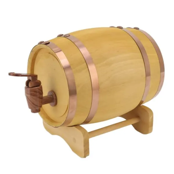 Vinflaskeholdere>Pine vinfat 750 ml träfat fat för förvaring av whisky vin sprit öl sprit