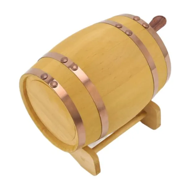 Vinflaskeholdere>Pine vinfat 750 ml träfat fat för förvaring av whisky vin sprit öl sprit