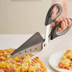 Pizzasaks i rustfrit stål med spatel Hot