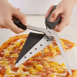 Pizzasaks i rustfrit stål med spatel Hot
