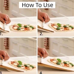 Pizzaspader>Pizzaskovl med non-stick pizza transfer 60x36cm
