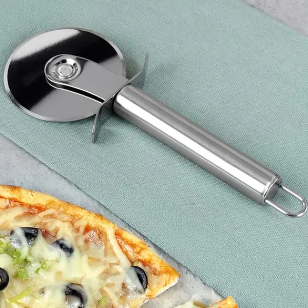 Pizzaskærer i stål 19 cm