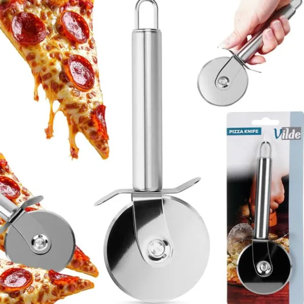 Pizzaskærer i stål 19 cm
