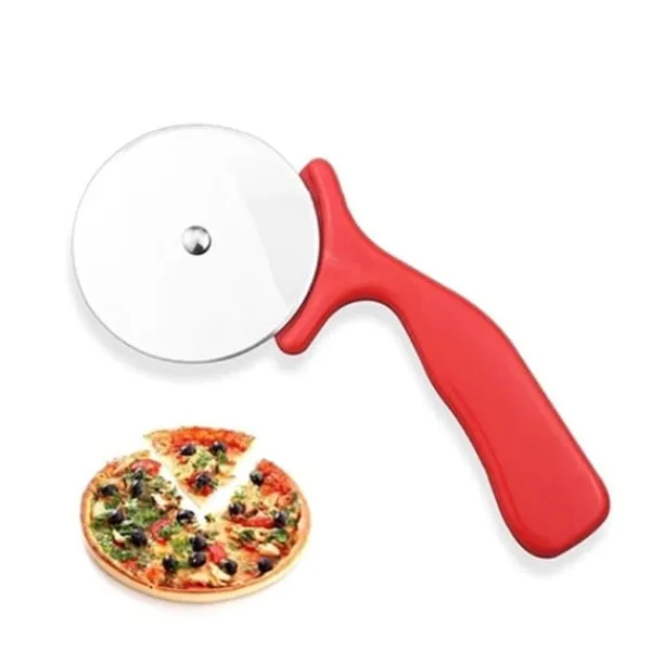 Pizzaskærer Pizzaskærekniv Kageværktøj Pizzahjul - RØD Hot