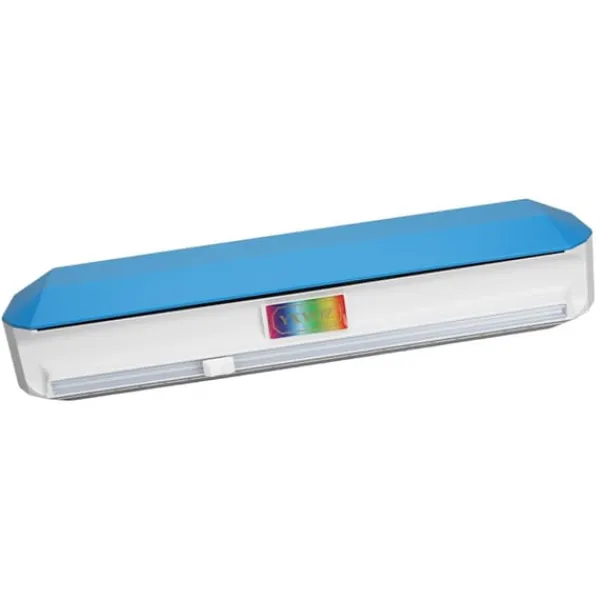 plastfoliedispenser med glideskærer, glat skæring, justerbar, genanvendelig husholdningsfilmdispenser til stanniol, L 38x9,8 cm Hot