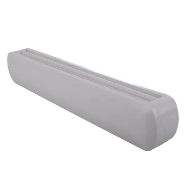 Plastic Wrap Organizer med sugekopskærer - Justerbar opbevaringsskærekasse Outlet