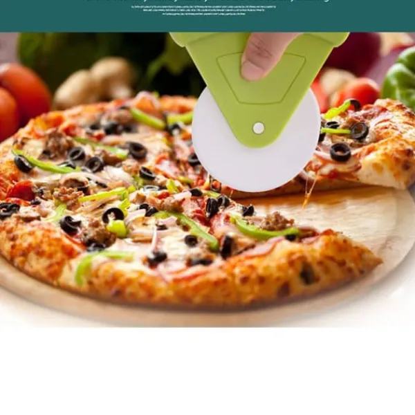 Plastik Pizza Hjul Skæremaskine Pizza Udskæring Værktøj Kage Brød Skæreværktøj Bageværktøj Bageform Clearance