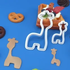 Plastikudstikkere til sukkerpasta Giraf 2 stk. forme udstikker Clearance