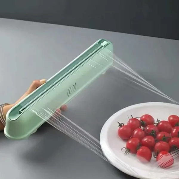 Tilbehør Til Madopbevaring>Plastindpakning aluminiumsfolie dispensere skærer med sugekopper