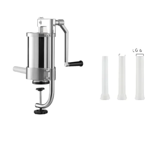 Mixere & Blendere>Pølsefylder, Food Processor, Rustfrit stål, 3 fyldetuber, 1.5L