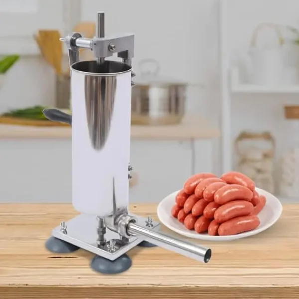 Pressere>Pølsestopper - Manuel Vertikal 3 l - Rustfrit Stål - Pølsefylder