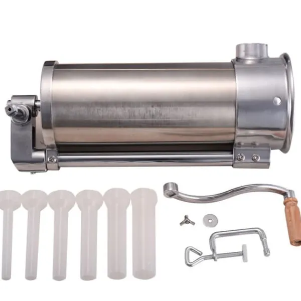 Pressere>Pølsestopper Maskine, 6L 10 lbs - materiale: rustfrit stål og aluminium