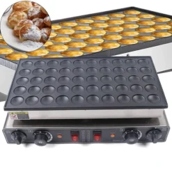 Elektriske Stegepander & Wokker>Poffertjes-jern, elektrisk 50-huls, non-stick belægning