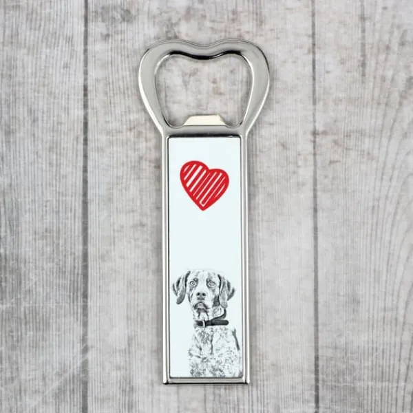 Cocktailshakers & Drinkudstyr>Pointer II - flaskeåbner med en hund, personlig køleskabsåbner, unik gave til en mand fra Art-Dog