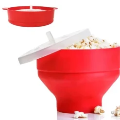 Popcornmaskiner>Popcorn Bowl Silicone Micro Bowl til popcorn - Foldning