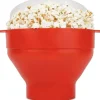 Popcornmaskiner>Popcorn Maker Skål - Lav popcorn i mikrobølgeovnen - Rød